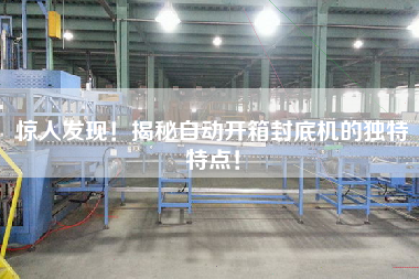 驚人發(fā)現(xiàn)！揭秘自動開箱封底機(jī)的獨特特點！