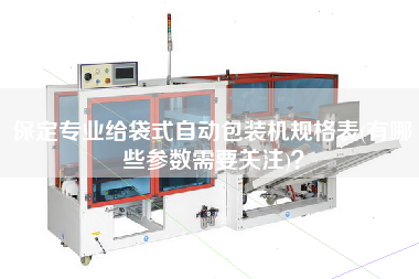 保定專業(yè)給袋式自動(dòng)包裝機(jī)規(guī)格表(有哪些參數(shù)需要關(guān)注)？