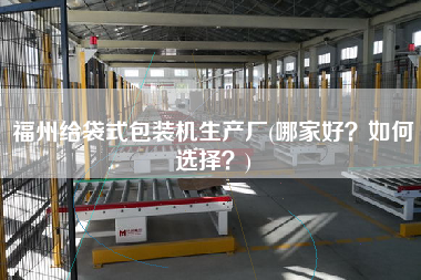 福州給袋式包裝機(jī)生產(chǎn)廠(哪家好？如何選擇？)